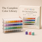 CozyBead 221-Color Bottle Bead Set with retail packaging
