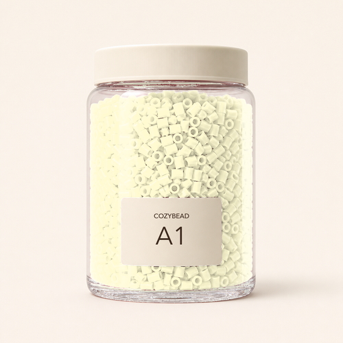 CozyBead A1 single-color fuse beads in premium clear jar