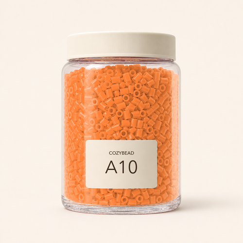 CozyBead A10 single-color fuse beads in premium clear jar