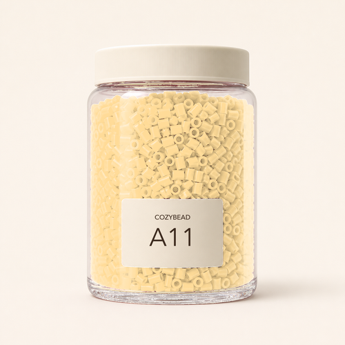 CozyBead A11 single-color fuse beads in premium clear jar