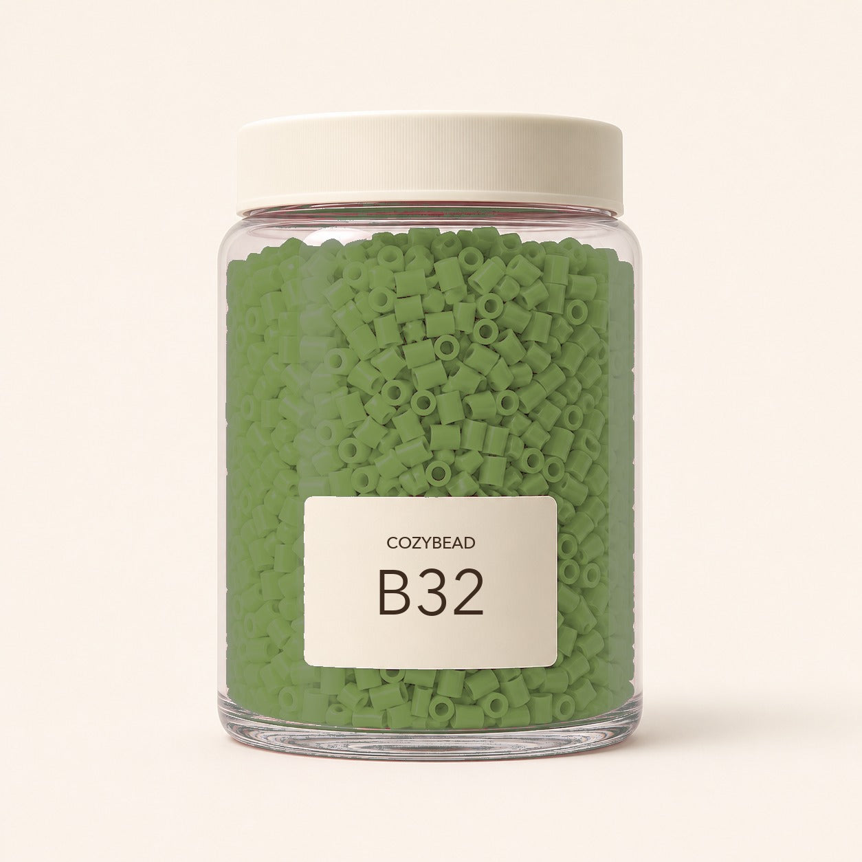 CozyBead B32 MARD single-color fuse beads in a premium clear jar
