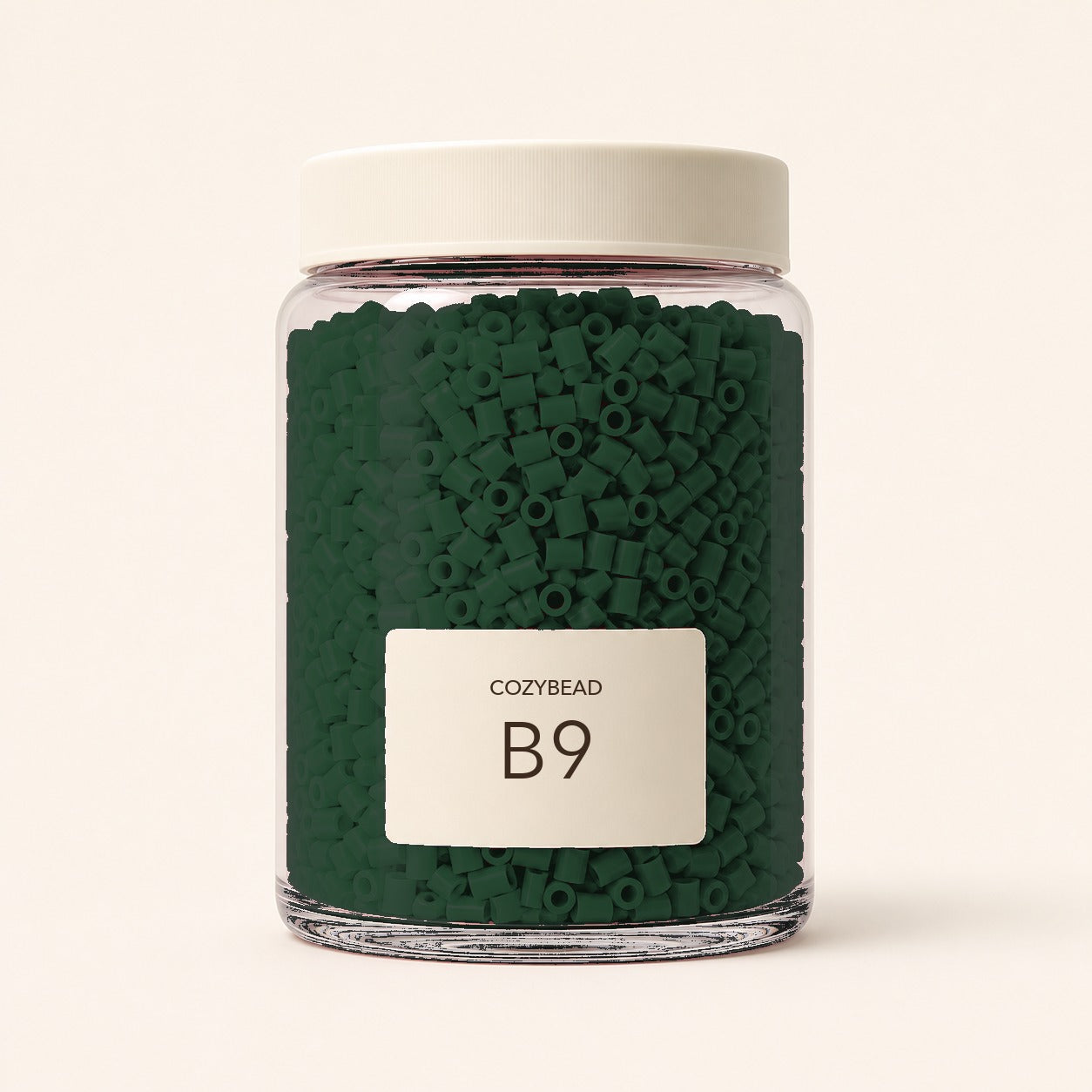 CozyBead B9 MARD single-color fuse beads in a premium clear jar