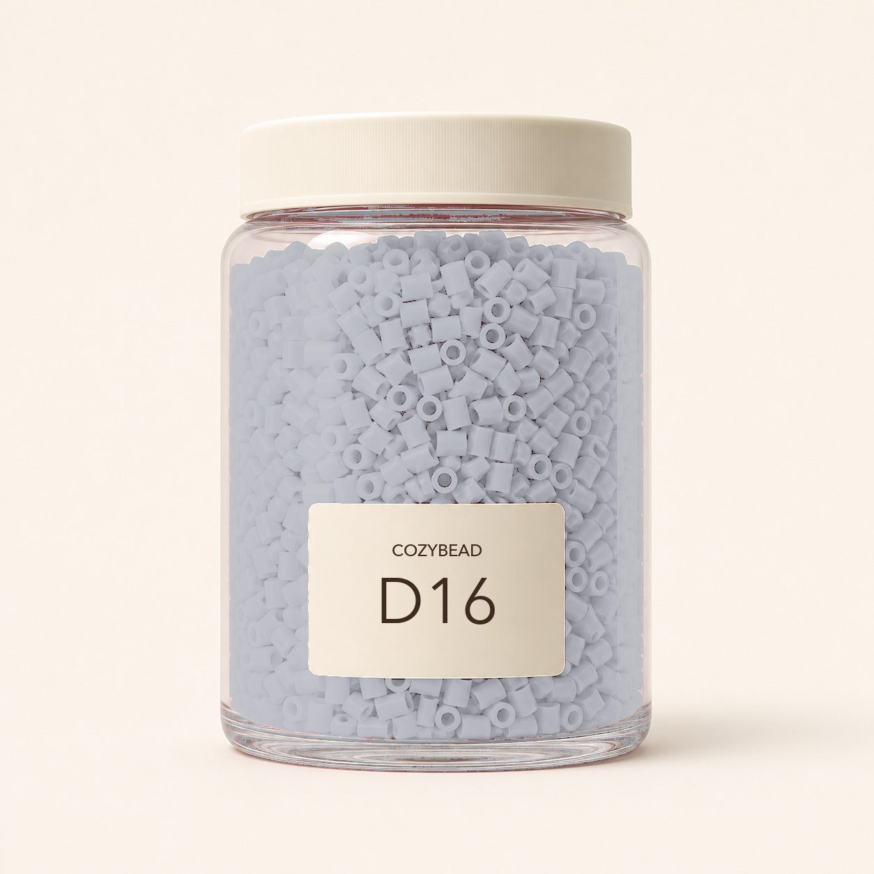 CozyBead D16 MARD single-color fuse beads in a premium clear jar