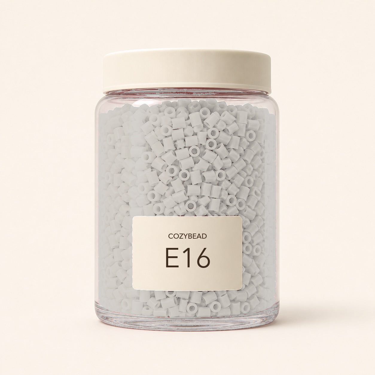 CozyBead E16 MARD single-color fuse beads in a premium clear jar