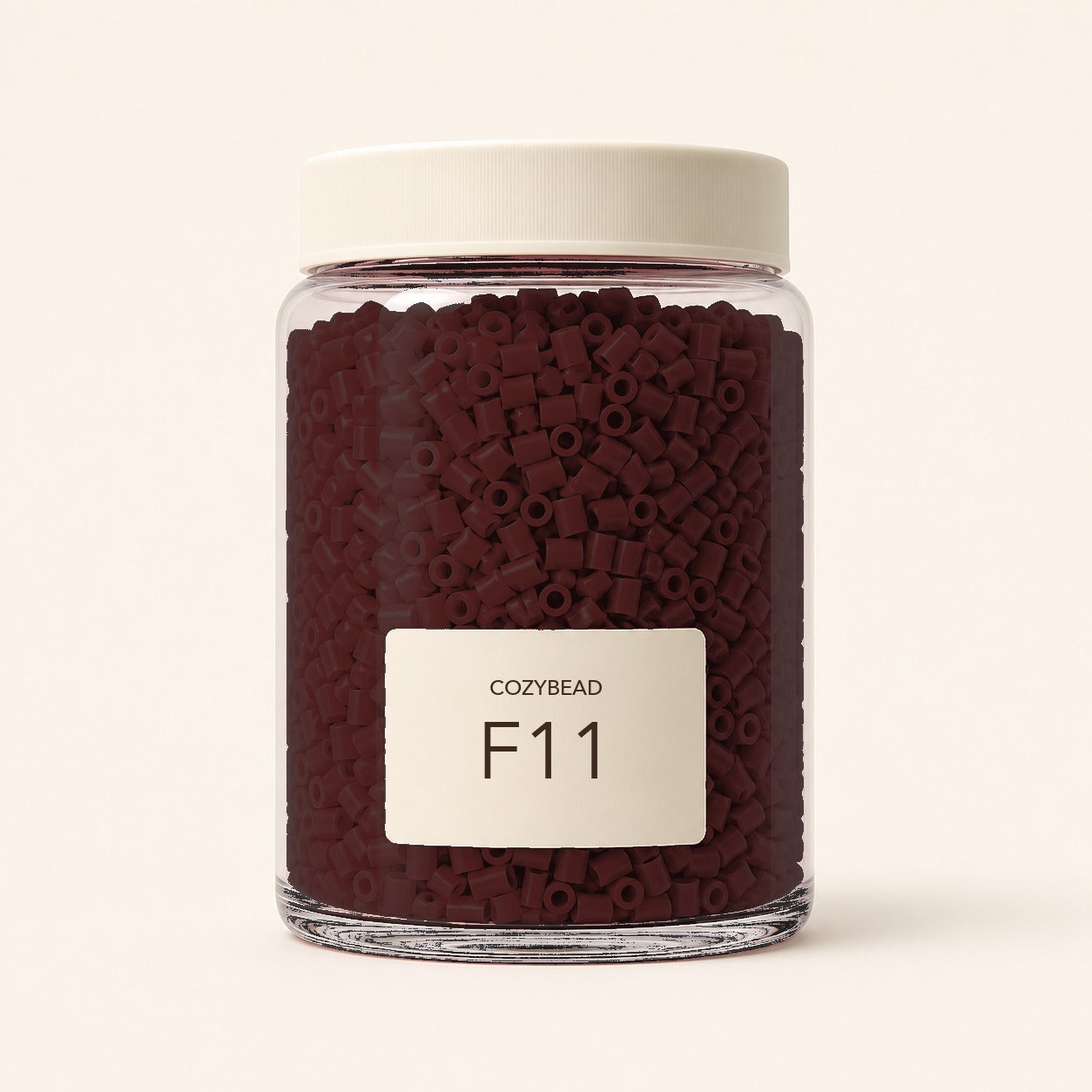 CozyBead F11 MARD single-color fuse beads in a premium clear jar