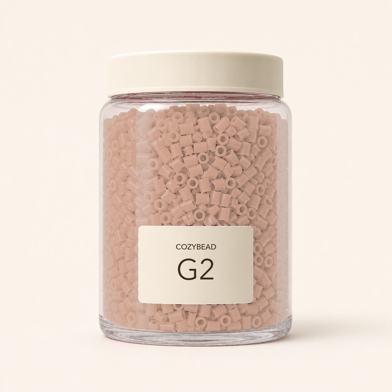 CozyBead G2 MARD single-color fuse beads in a premium clear jar