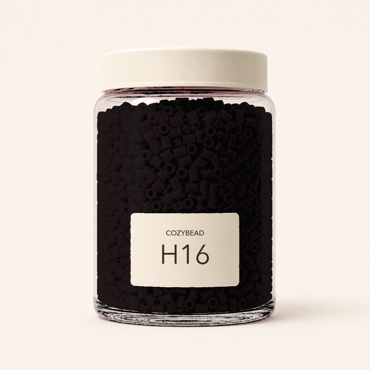 CozyBead H16 MARD single-color fuse beads in a premium clear jar