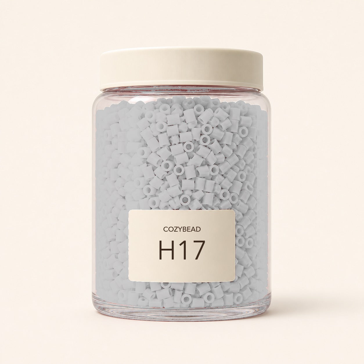 CozyBead H17 MARD single-color fuse beads in a premium clear jar