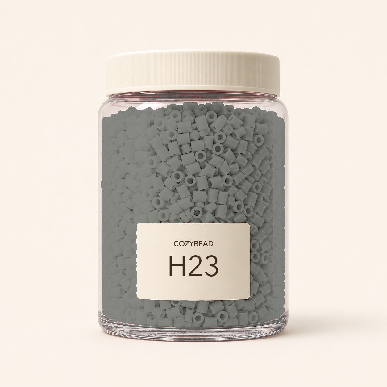 CozyBead H23 MARD single-color fuse beads in a premium clear jar
