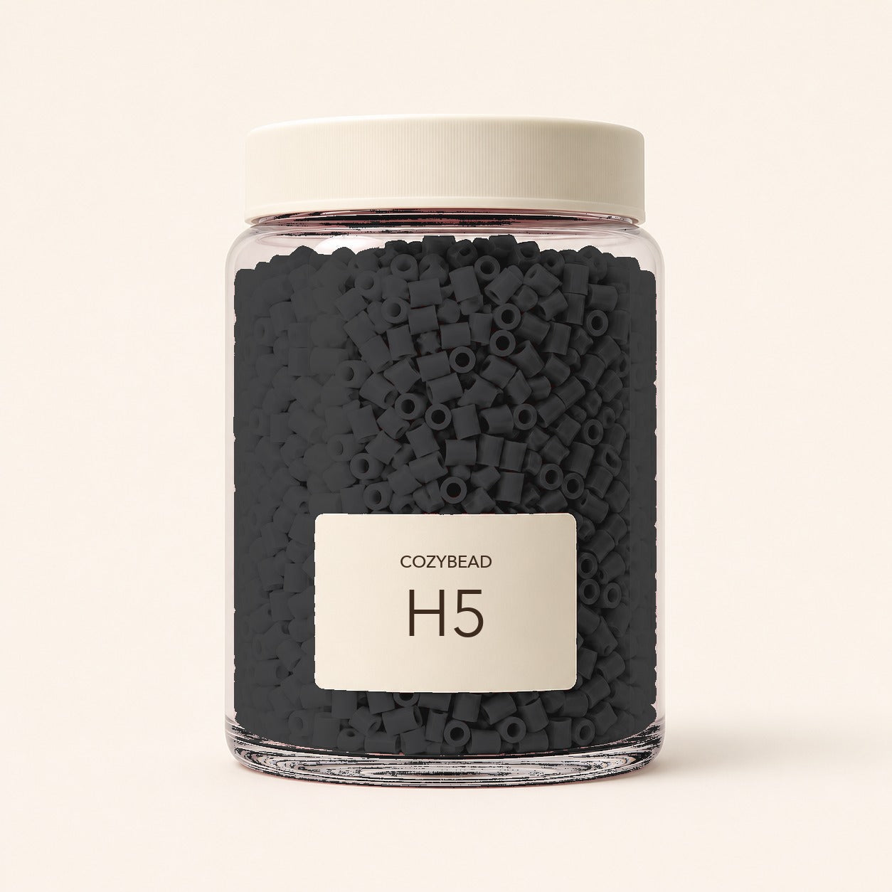 CozyBead H5 MARD single-color fuse beads in a premium clear jar