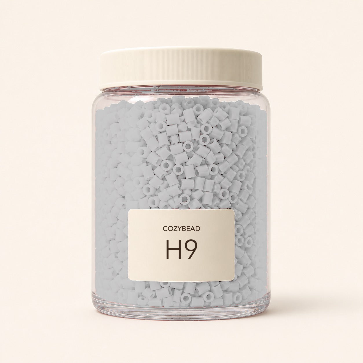 CozyBead H9 MARD single-color fuse beads in a premium clear jar