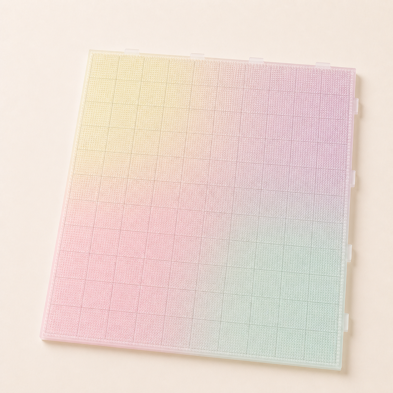 CozyBead large clear interlocking pegboard — hero