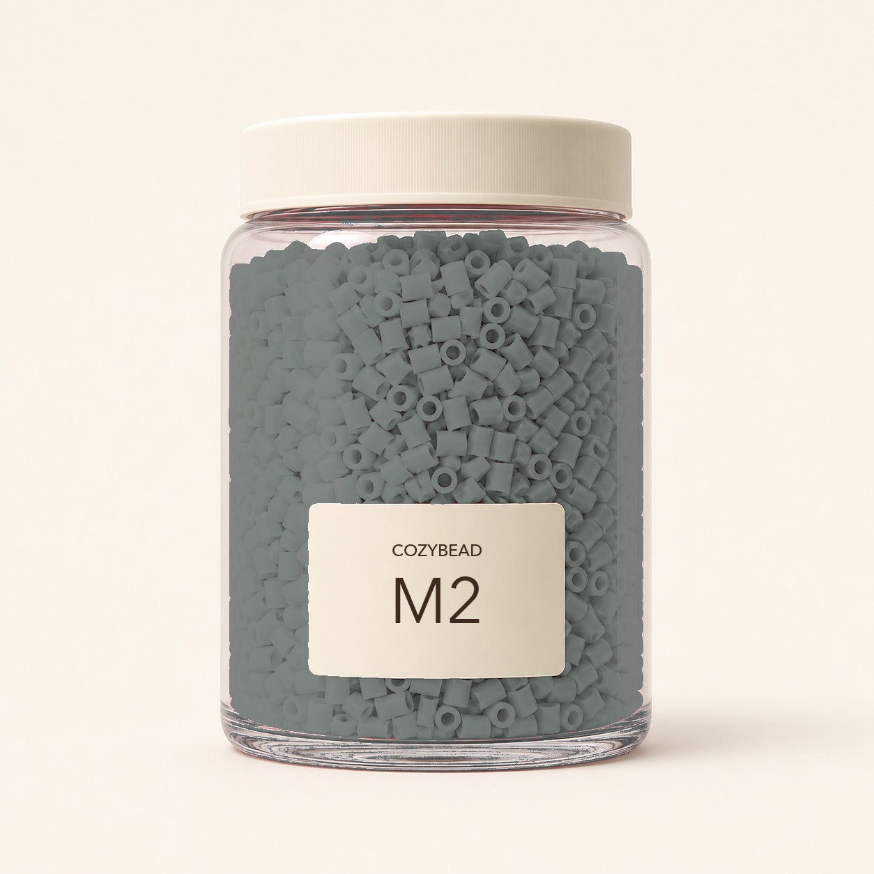 CozyBead M2 MARD single-color fuse beads in a premium clear jar
