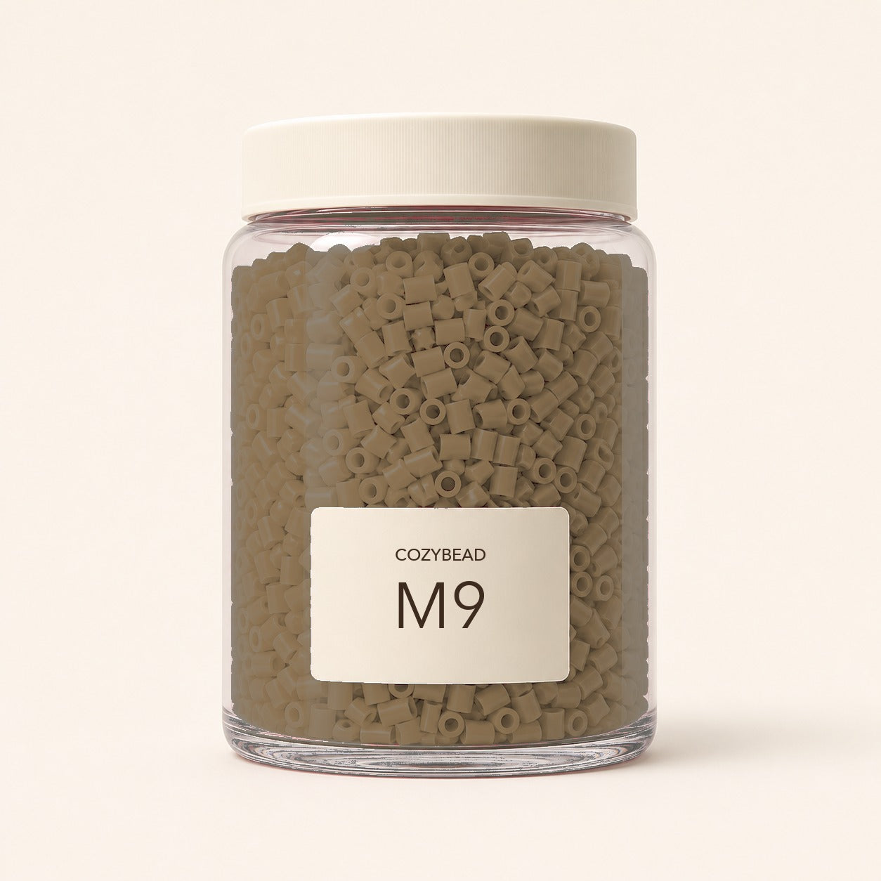 CozyBead M9 MARD single-color fuse beads in a premium clear jar