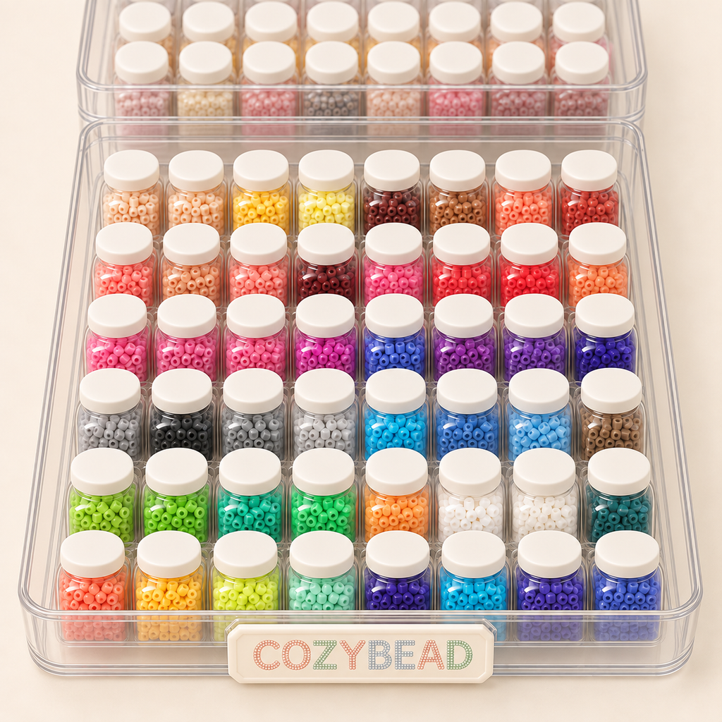 5 mm · 48-color bead set — detail