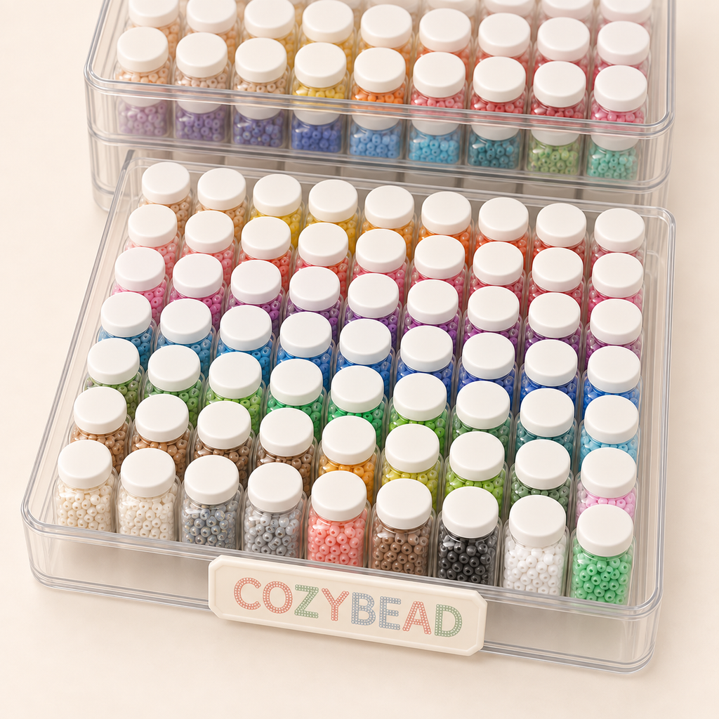 5 mm · 72-color bead set — detail