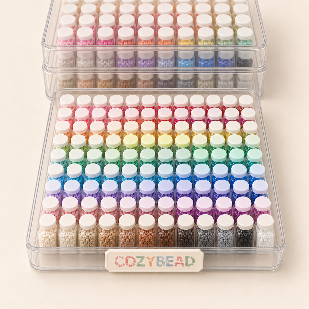 2.6 mm · 144-color bead set — detail