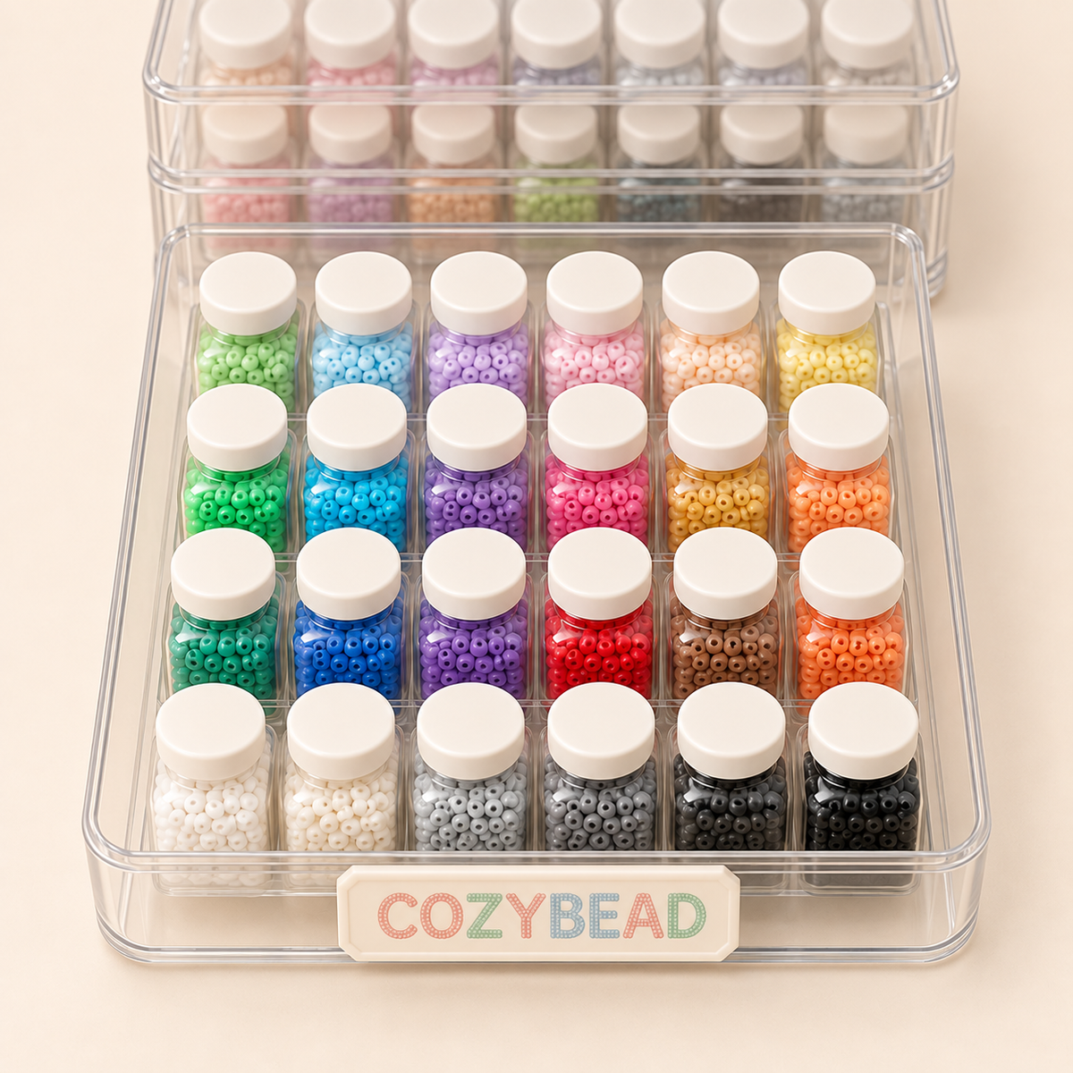 2.6 mm · 24-color bead set — detail