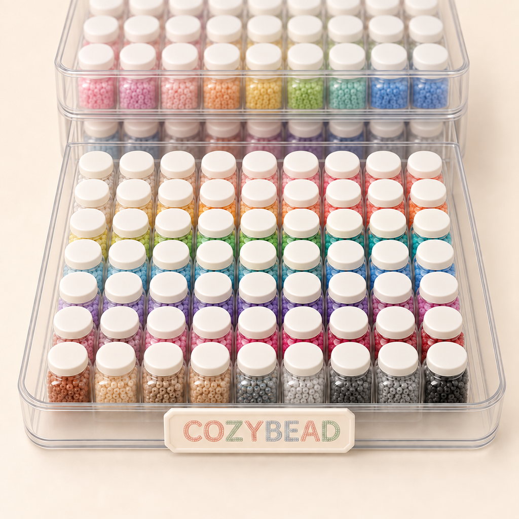 2.6 mm · 72-color bead set — detail