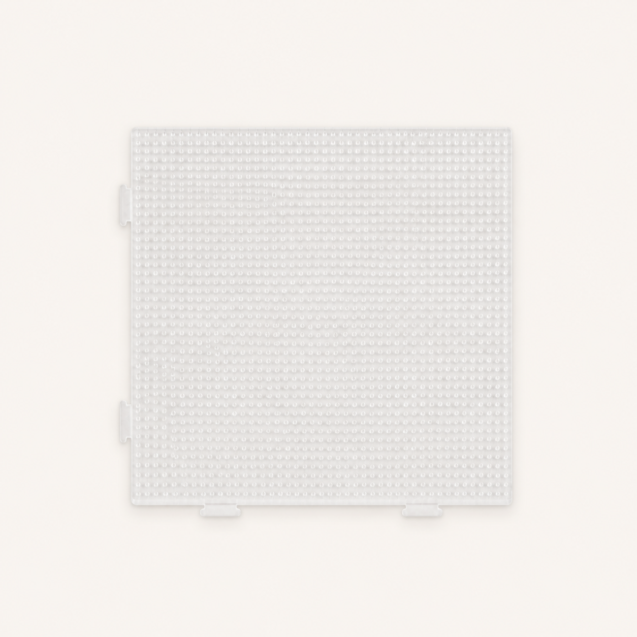 CozyBead small clear interlocking pegboard — top view
