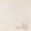 Six reusable ironing paper sheets for fuse beads